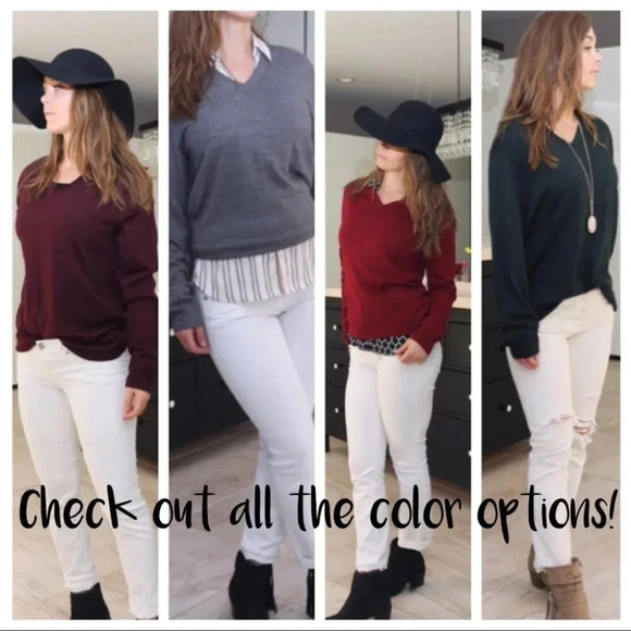 Grey merino wool sweater - Picture 7 of 8